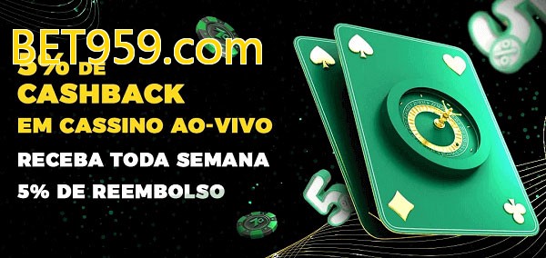 Promoções do cassino ao Vivo BET959.com